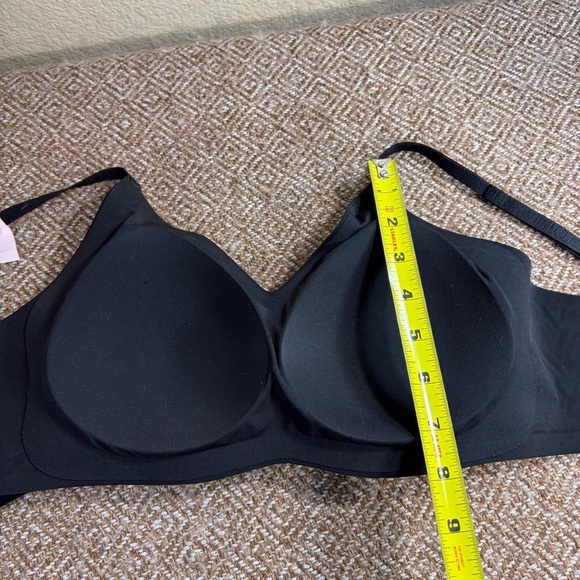 Victoria's Secret Pink Bra Womens Black Wireless Lightly Lined Bralette Top Sz M - Picture 8 of 8